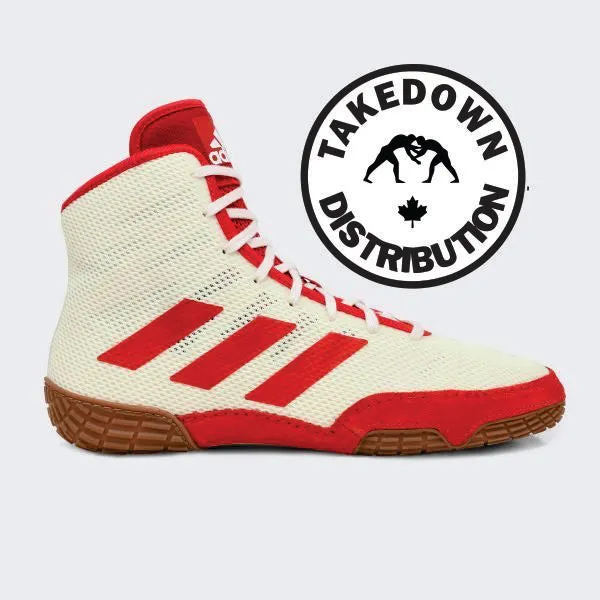 Adidas Shoe Wrestling Tech Fall 2.0 White -Red Stripes