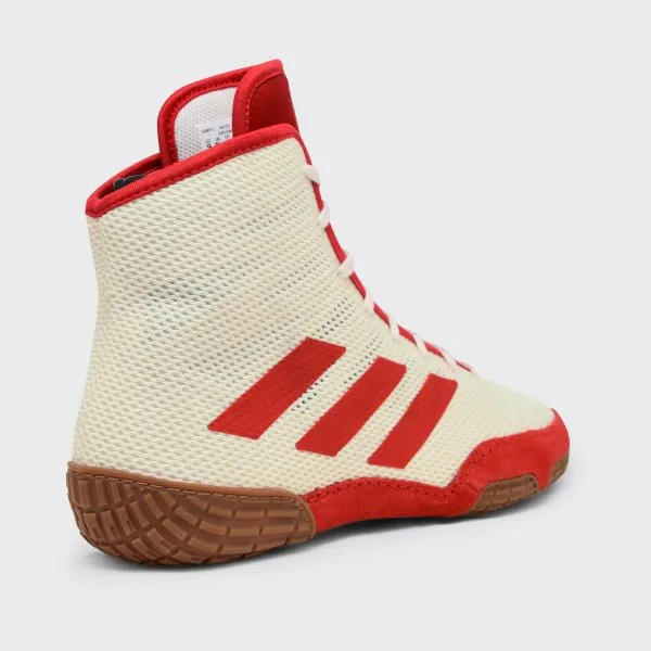 Adidas Shoe Wrestling Tech Fall 2.0 White -Red Stripes