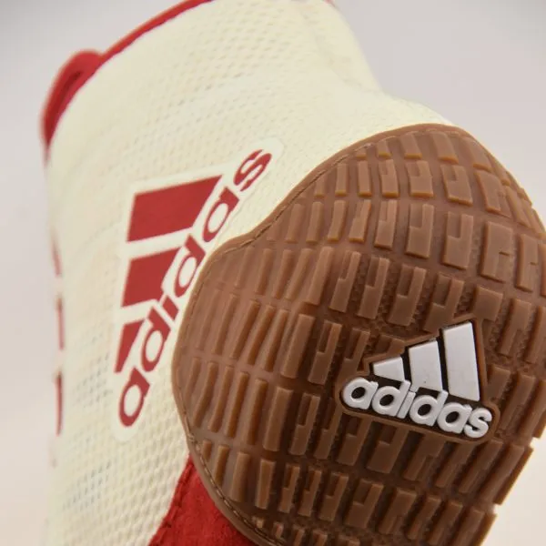 Adidas Shoe Wrestling Tech Fall 2.0 White -Red Stripes