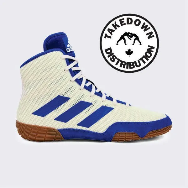 Adidas Shoe Wrestling Tech Fall 2.0 White -Royal Stripes