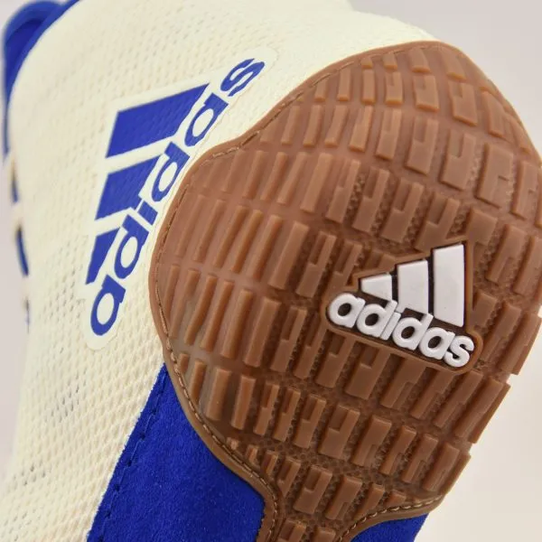 Adidas Shoe Wrestling Tech Fall 2.0 White -Royal Stripes