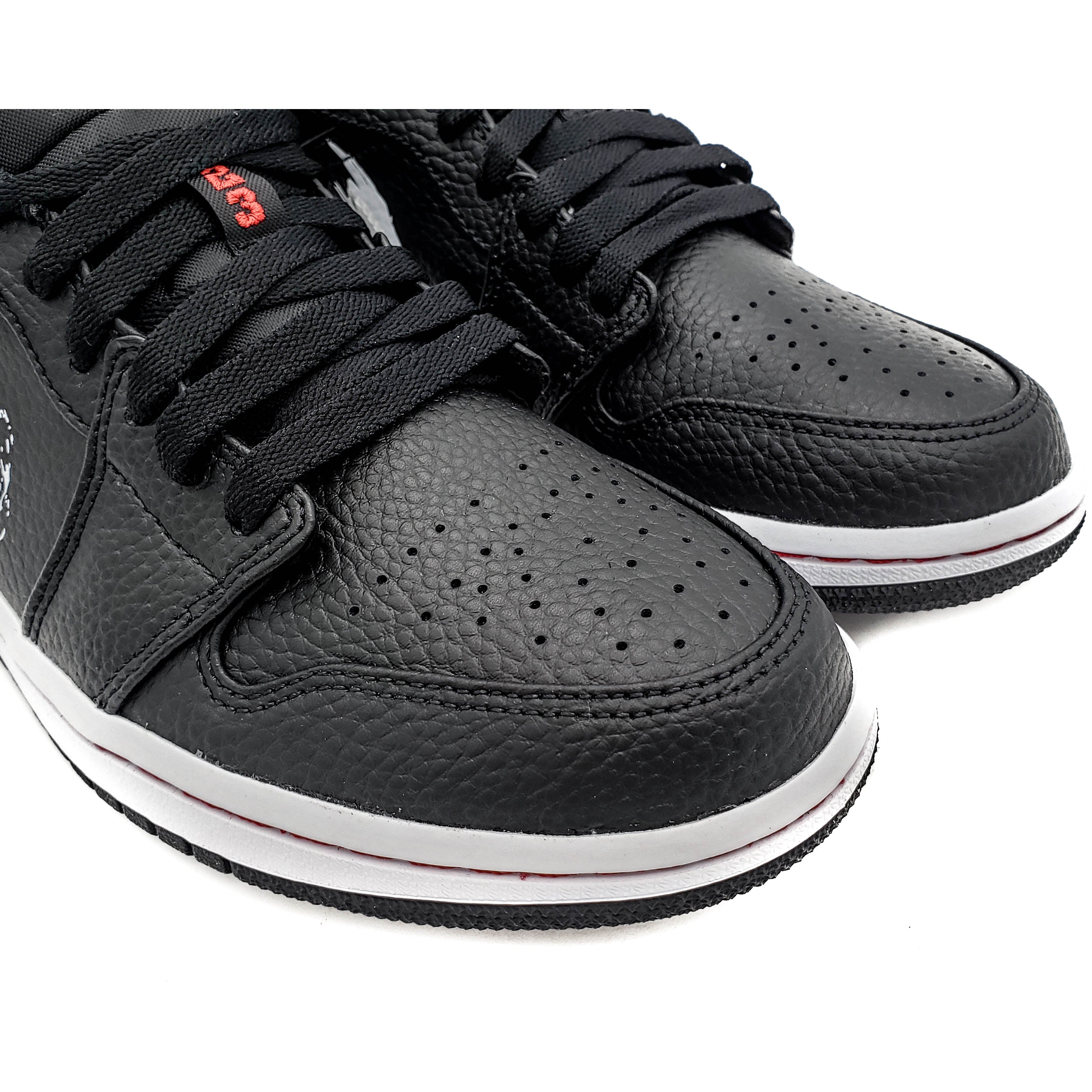 AIR JORDAN 1 LOW BRUSHSTROKE SWOOSH BLACK