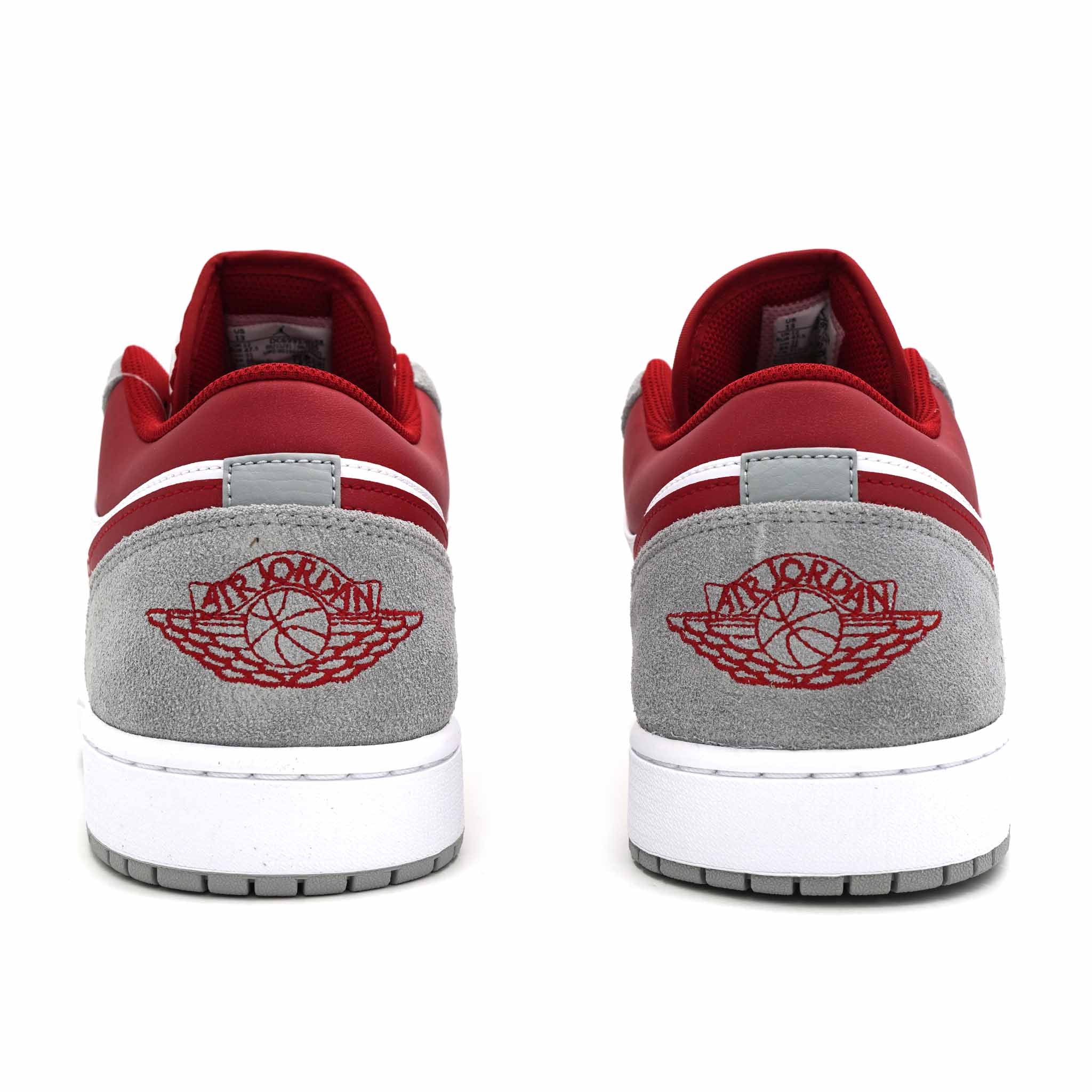 AIR JORDAN 1 LOW LIGHT SMOKE GREY GYM RED 2021