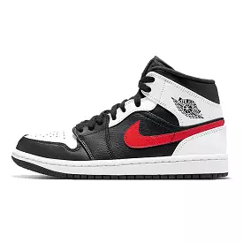 AIR JORDAN 1 MID BLACK CHILE RED WHITE 2021