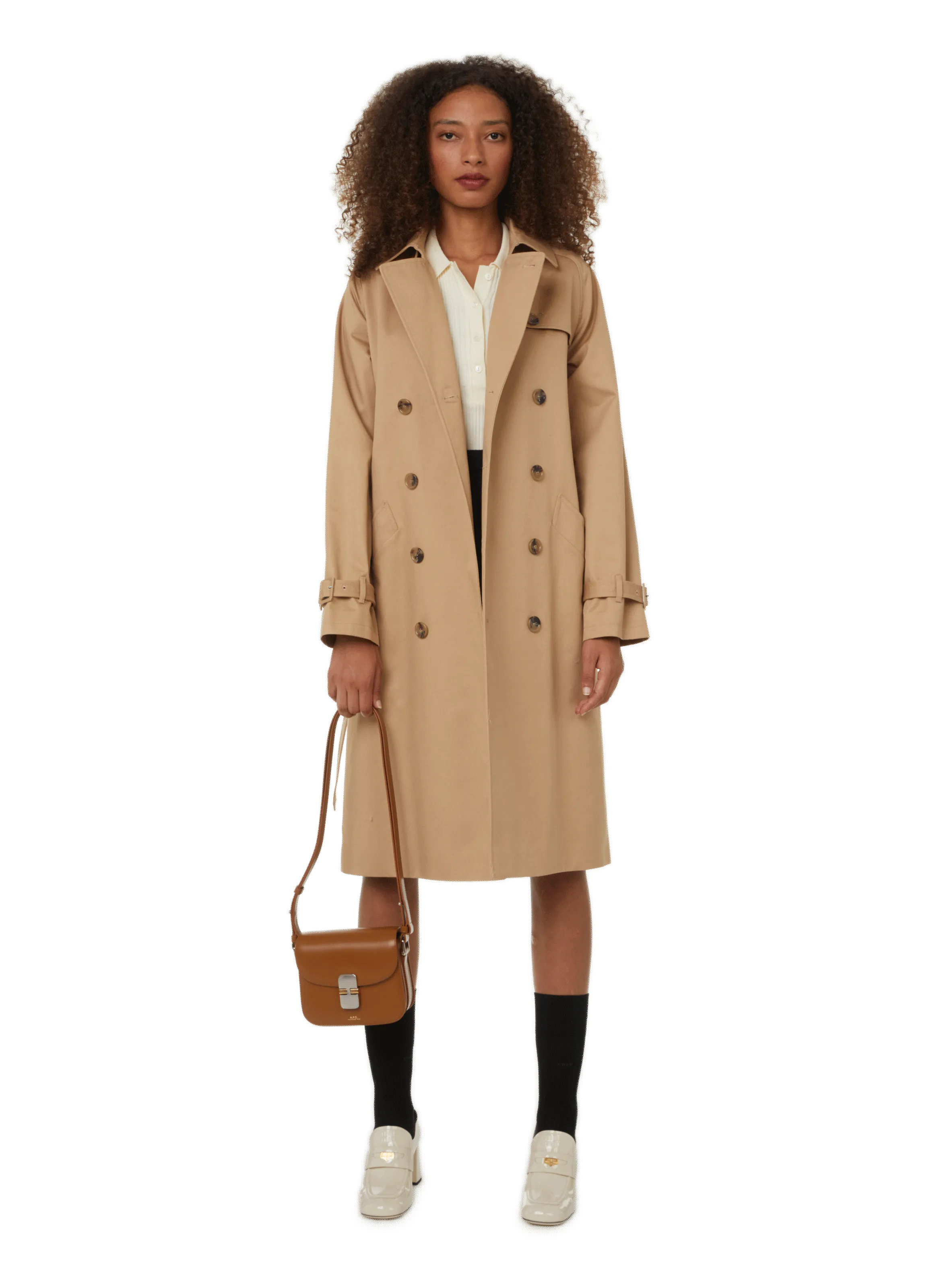 A.P.C.  Greta trench coat - Brown