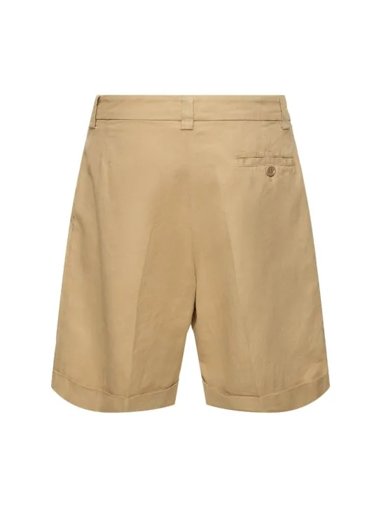 ASPESI   Cotton gabardine knee length shorts 