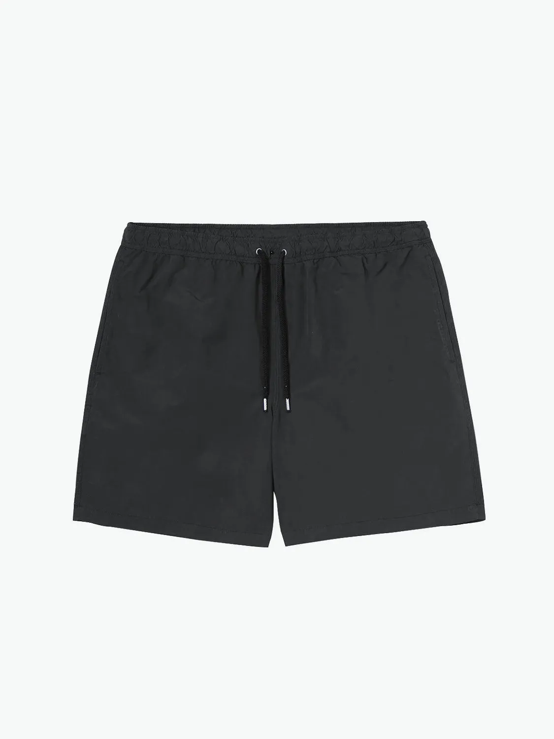 Aspesi Garment Dyed Nylon Trunks Charcoal Grey