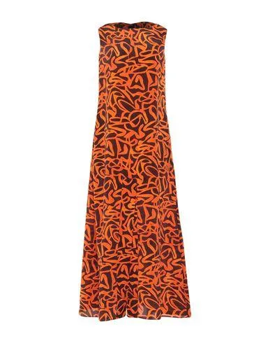 Aspesi Women Long dress Orange 8 UK