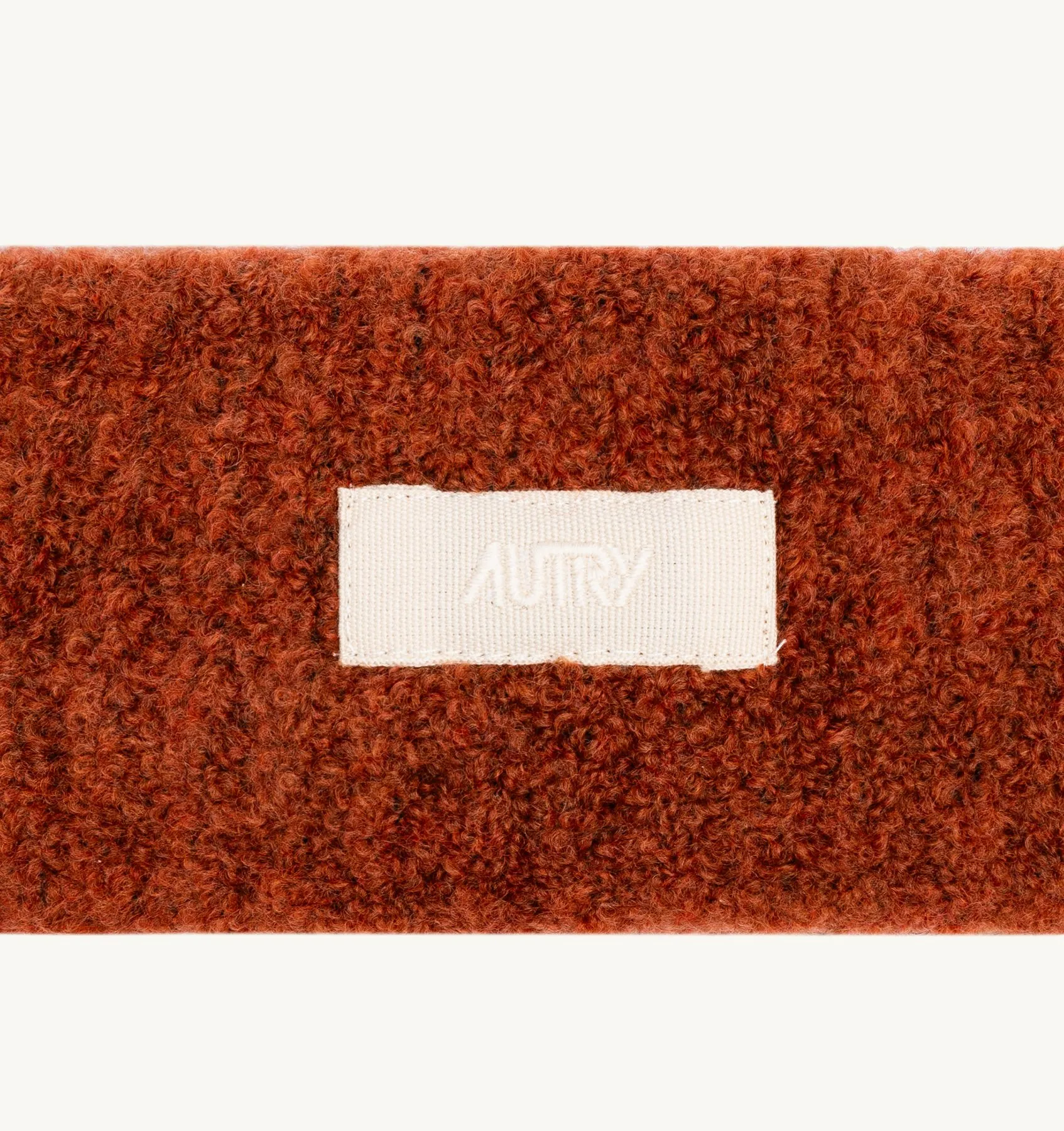 AUTRY APPAREL WOMAN  HEADBAND IN RED WOOL