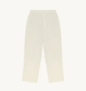 AUTRY APPAREL WOMAN  UNISEX JOGGERS IN WHITE NYLON