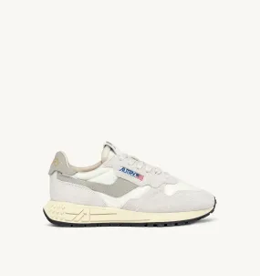 AUTRY SNEAKERS WOMAN  REELWIND LOW SNEAKERS IN BEIGE NYLON AND SUEDE