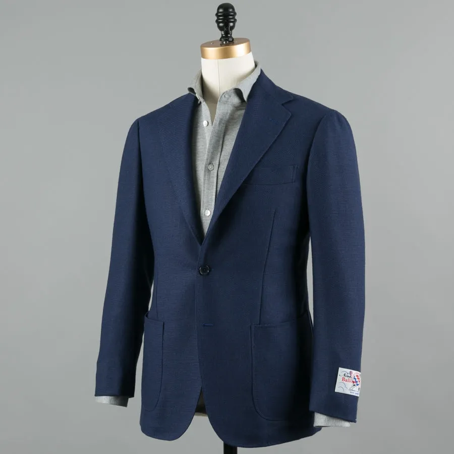 BALLOON WOOL SPORT COAT BLUE