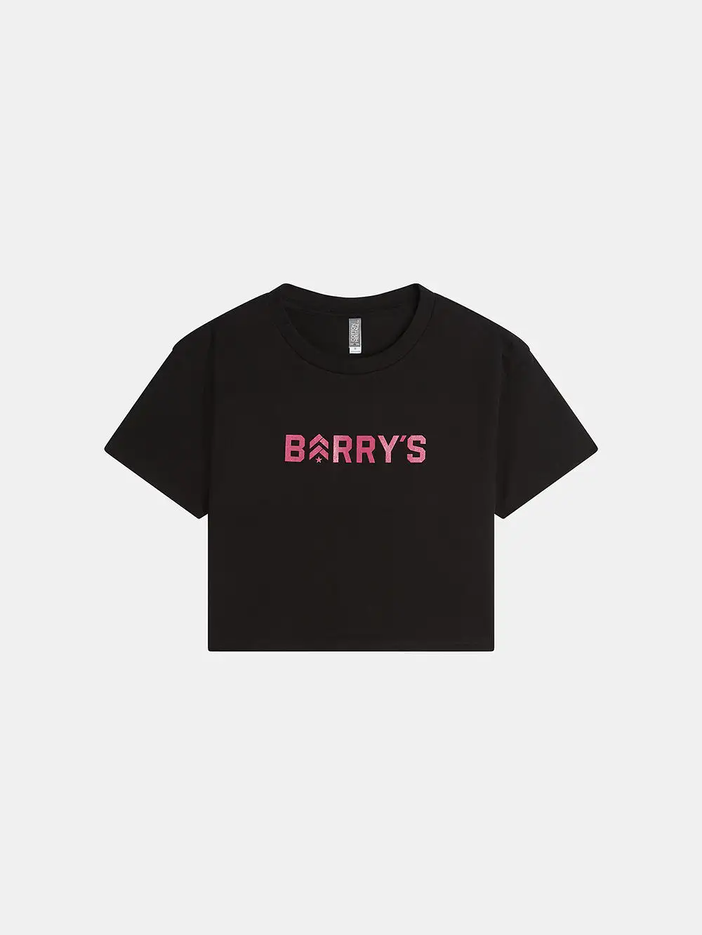 BARRY'S BLACK CROP TEE