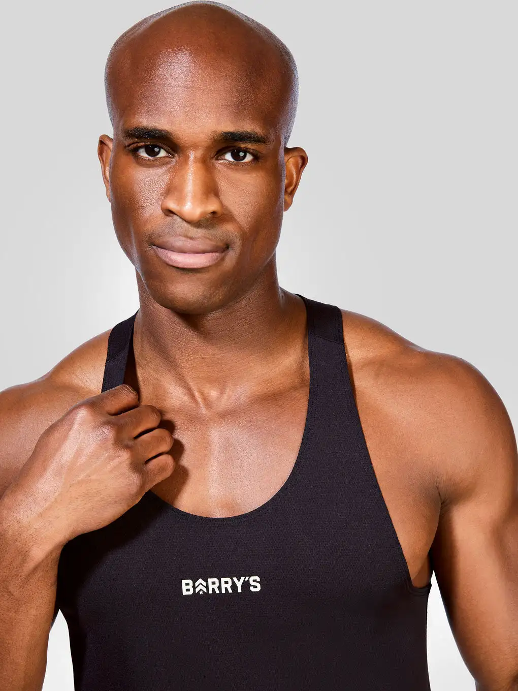 BARRY'S BLACK DASH RACER TANK