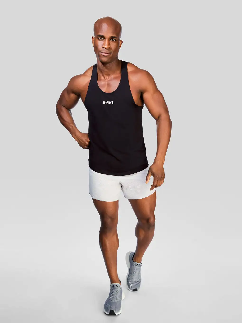 BARRY'S BLACK DASH RACER TANK