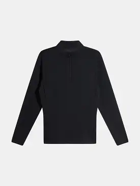 BARRY'S BLACK HALF ZIP LONG SLEEVE