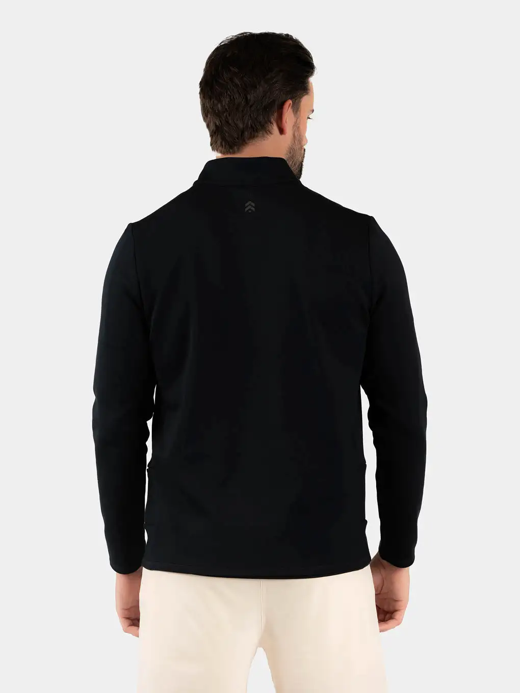 BARRY'S BLACK HALF ZIP LONG SLEEVE