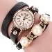 Bracelet Watch Women Rhinestone Crystal Dress Clock PU Leather Relogio Feminino Gift