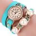 Bracelet Watch Women Rhinestone Crystal Dress Clock PU Leather Relogio Feminino Gift