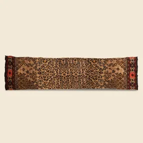 Compressed Wool Coptic Leopard Scarf - Beige