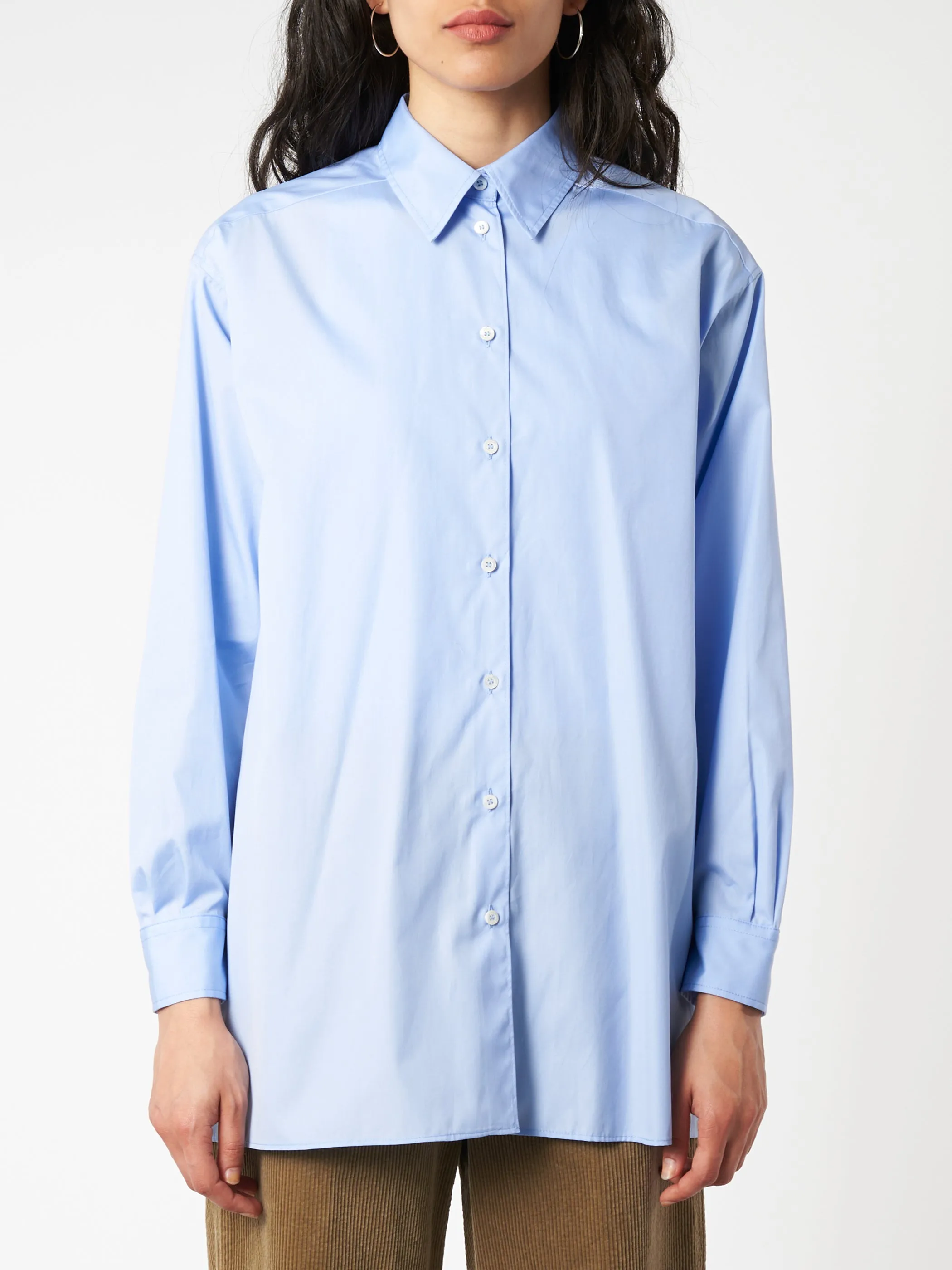 Cotton Poplin Loose Fit Shirt