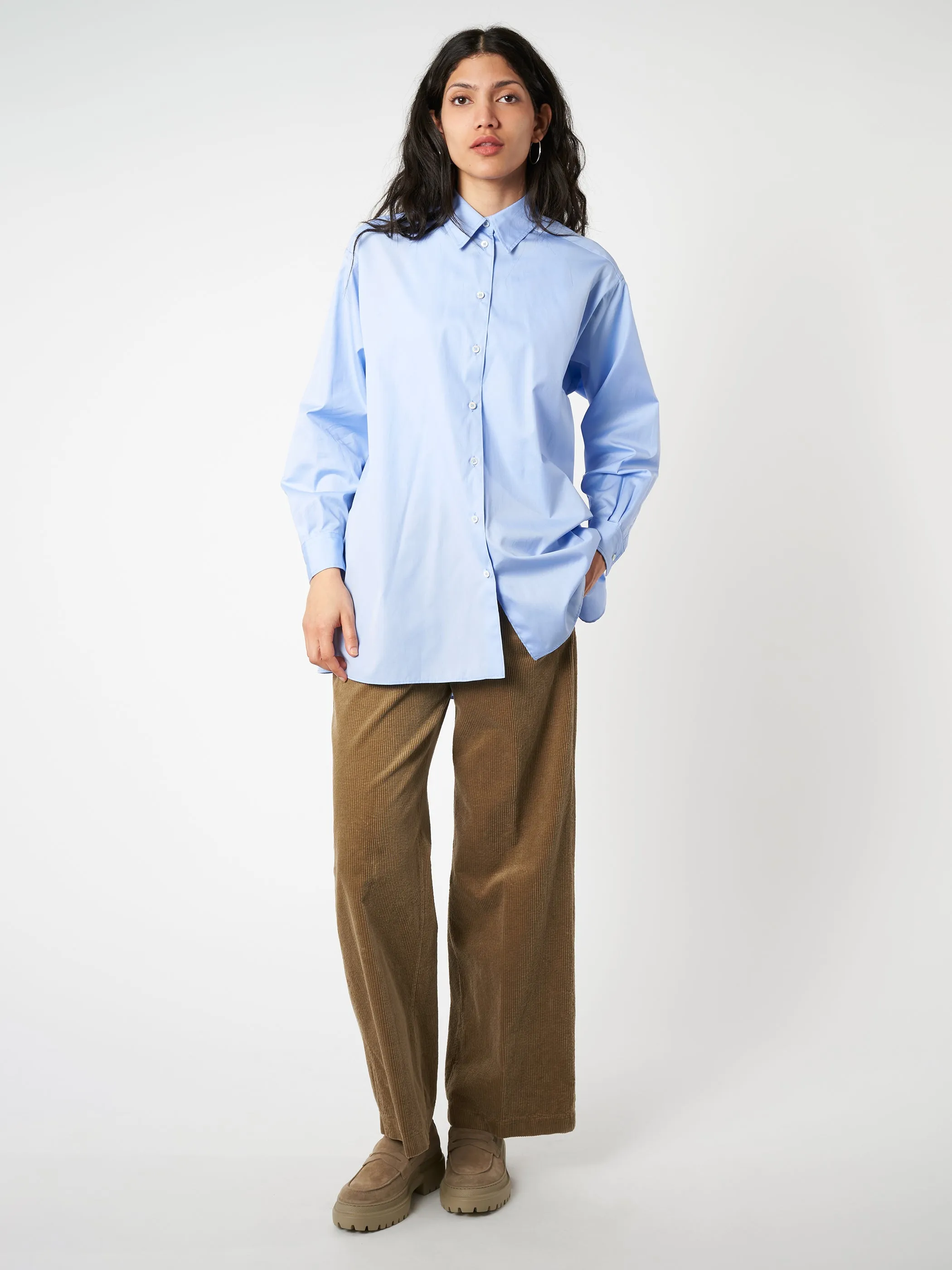 Cotton Poplin Loose Fit Shirt