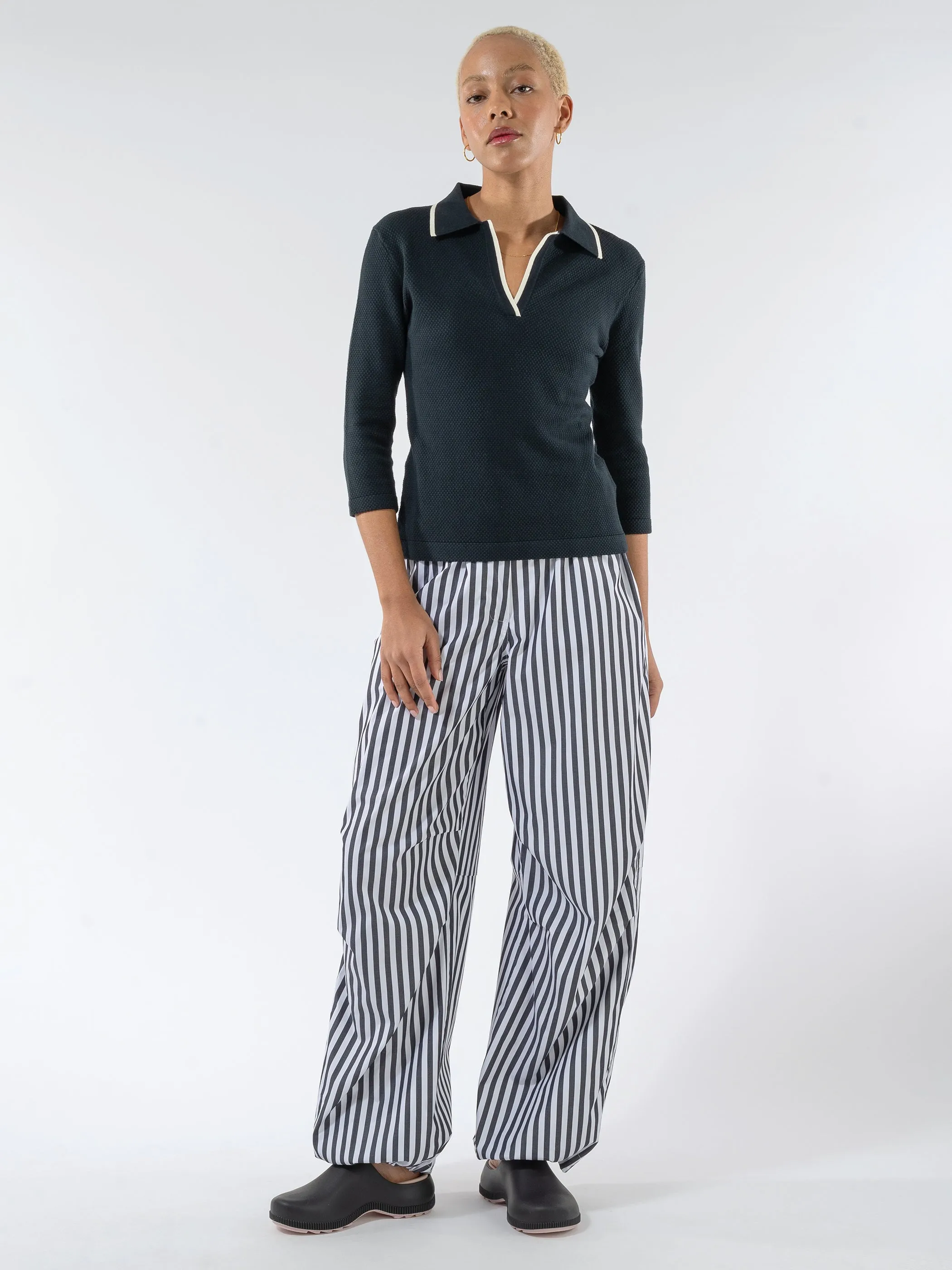 Cotton Poplin Oversized Pants