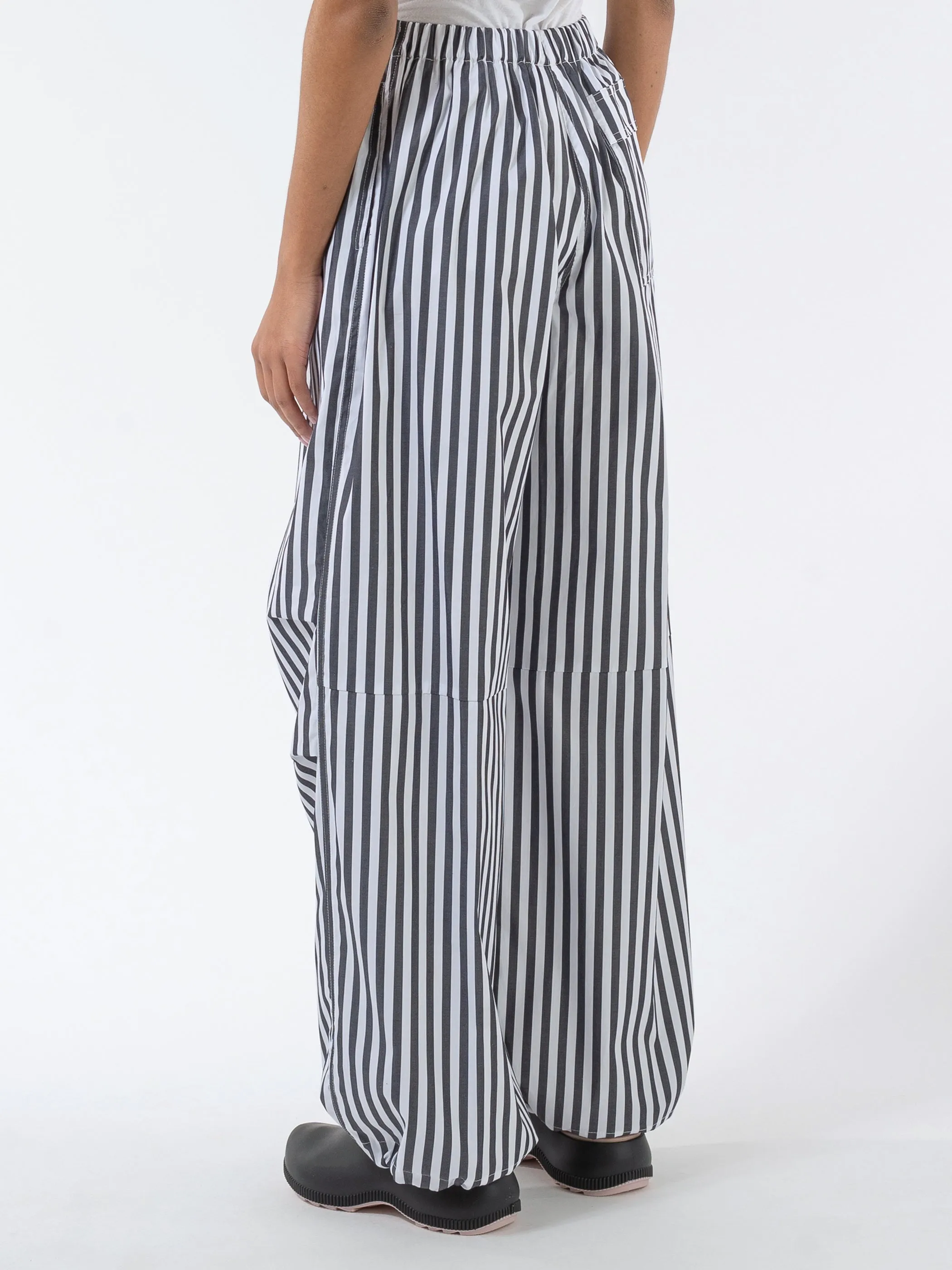 Cotton Poplin Oversized Pants