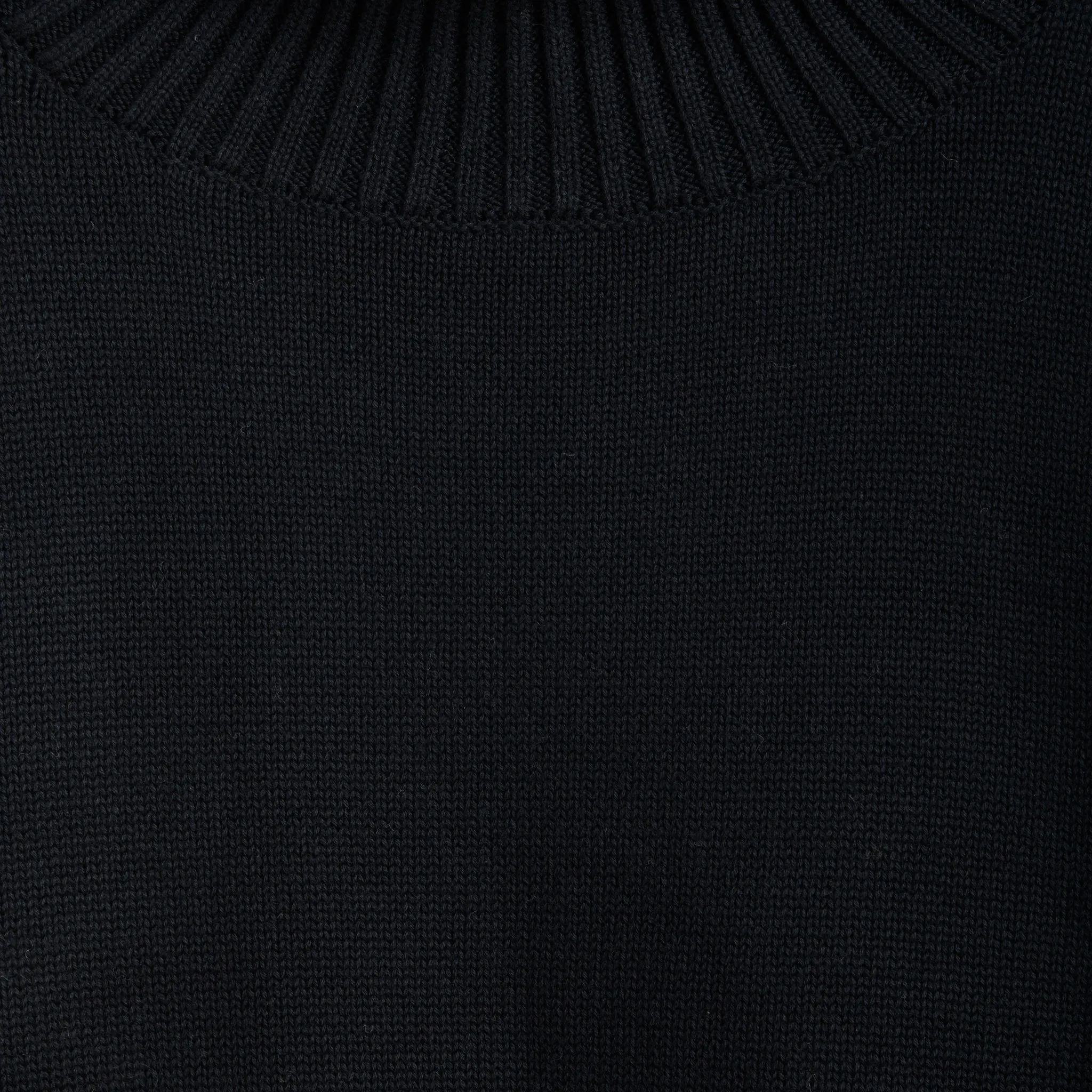 Crop Turtleneck - Black