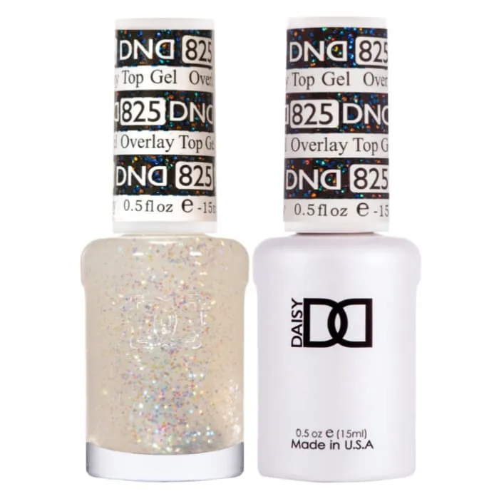 DND Duo Matching Color - OVERLAY GLITTER TOP GELS Collection - 825