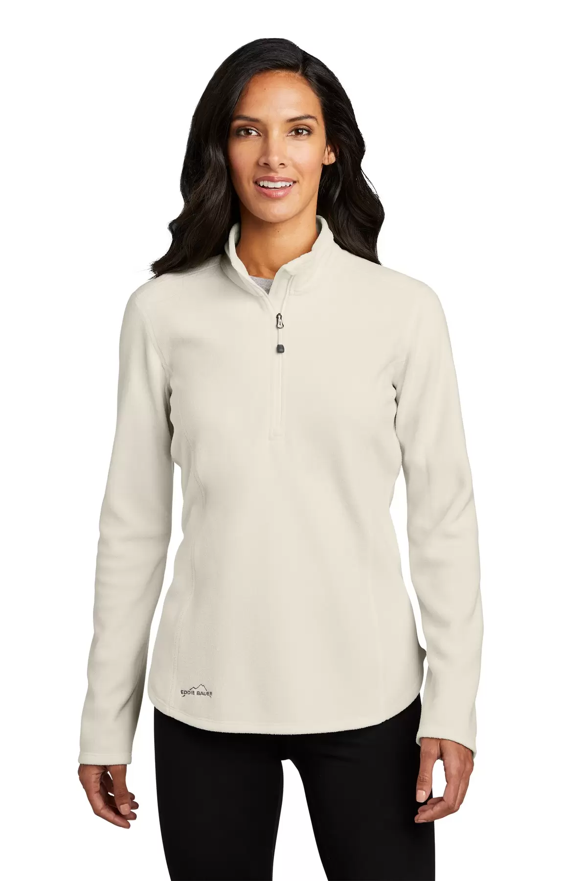 Eddie Bauer EB227    Ladies 1/2-Zip Microfleece Jacket SKU: EB227