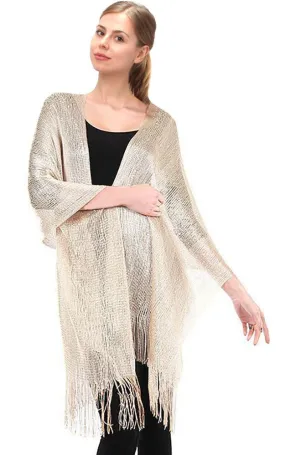 EV147 / 50058 Champagne Solid Party Shawl