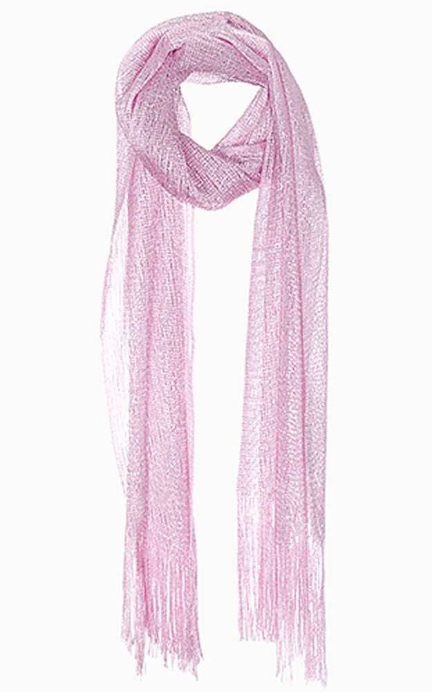 EV147 / 50058 Pink Solid Party Shawl