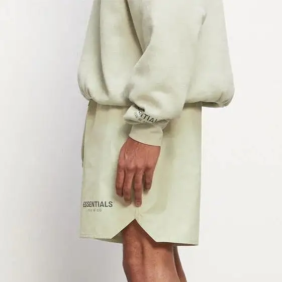 FEAR OF GOD Essentials 3M Reflective Nylon Shorts Sage