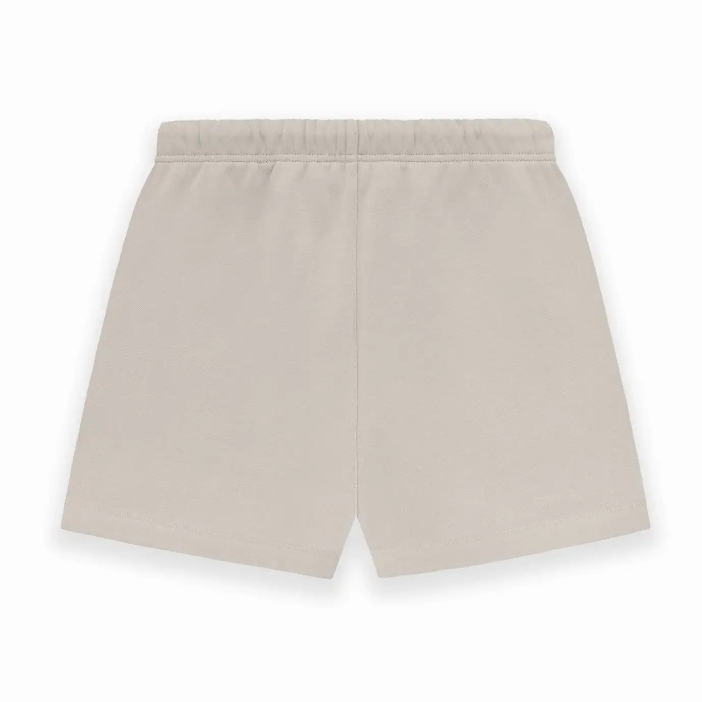 Fear of God Essentials Applique Logo Shorts Silver Cloud