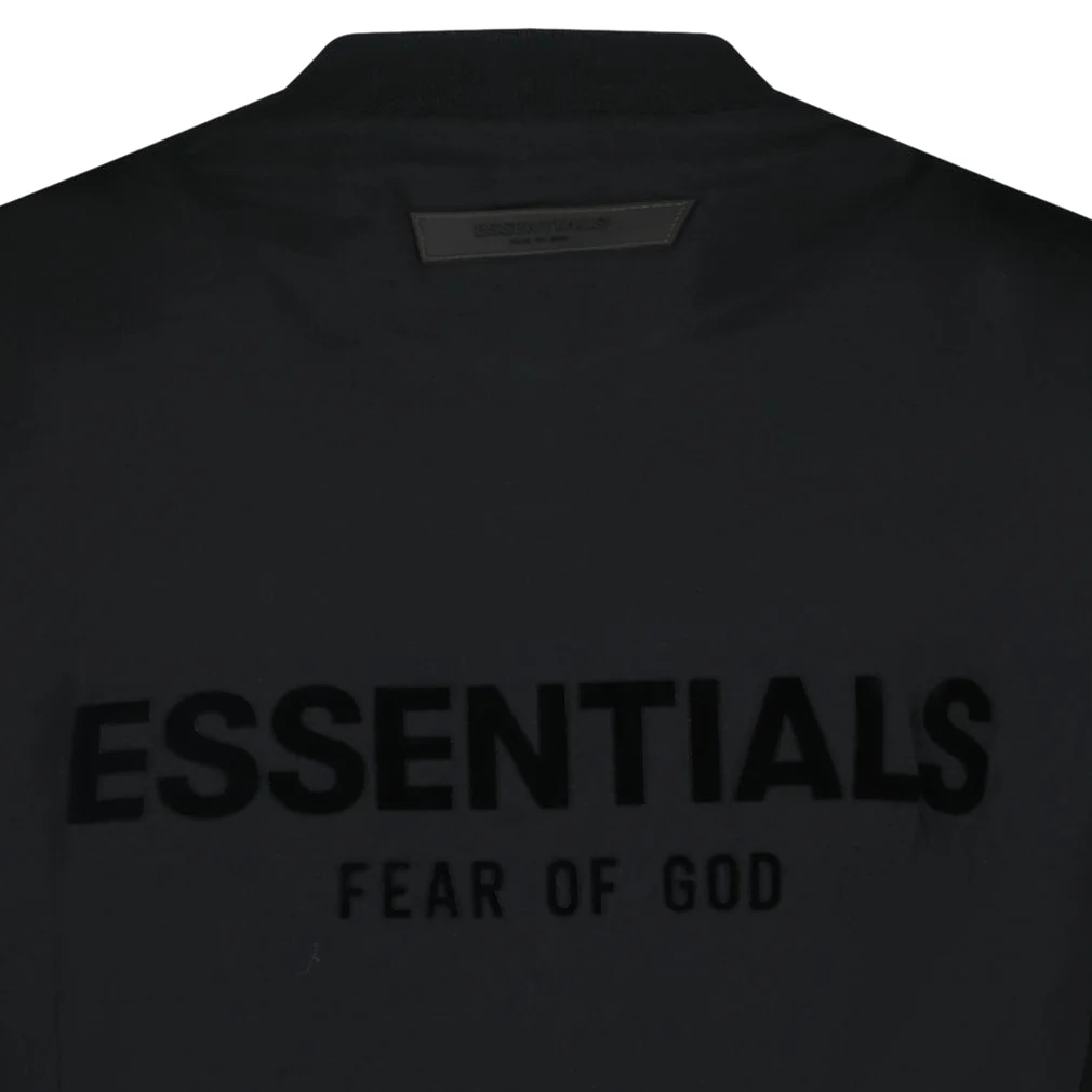 FEAR OF GOD ESSENTIALS ESSENTIALS T-SHIRT (STRETCH LIMO) BLACK