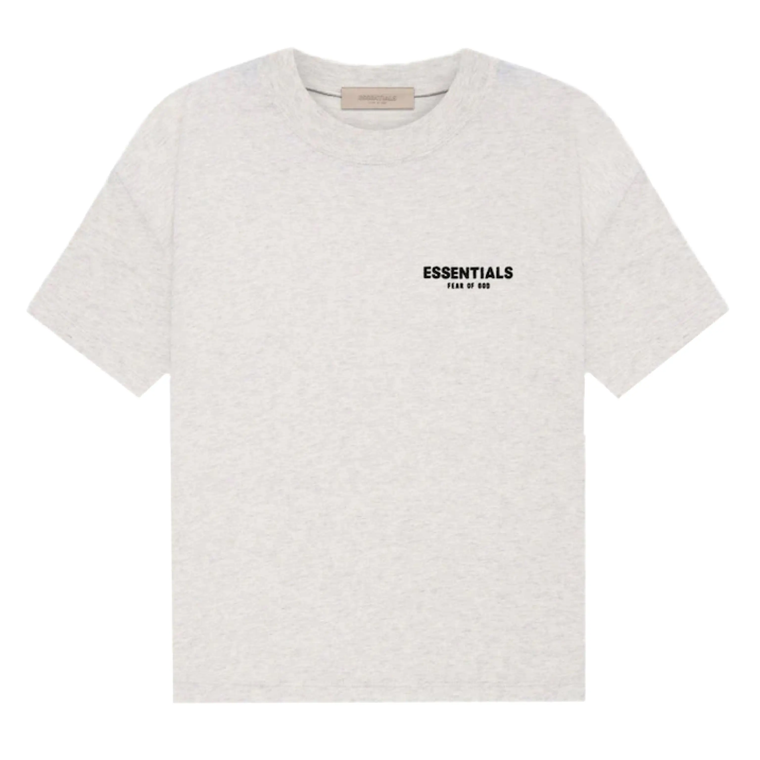 Fear of God Essentials Felt Logo Tee Light Oatmeal