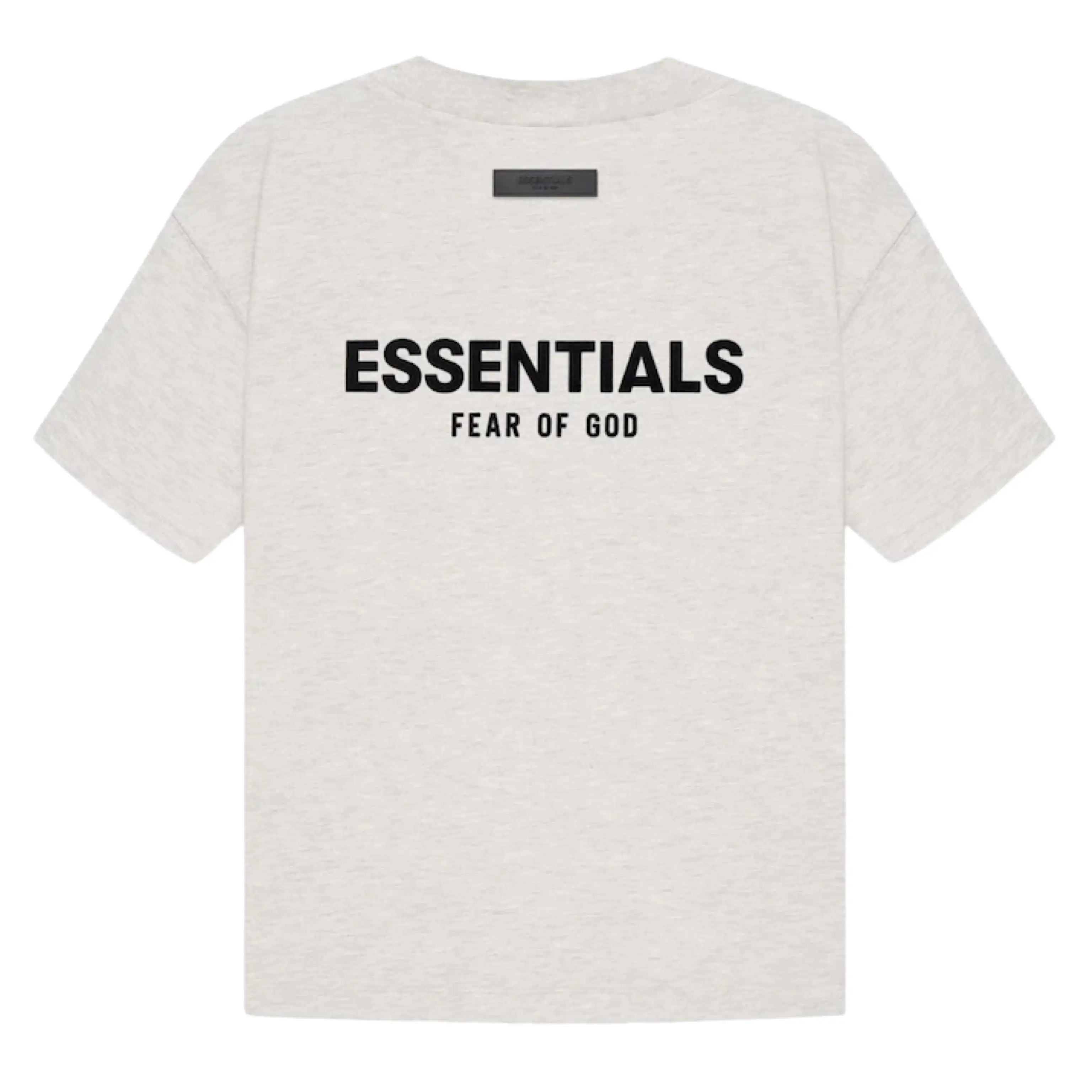 Fear of God Essentials Felt Logo Tee Light Oatmeal