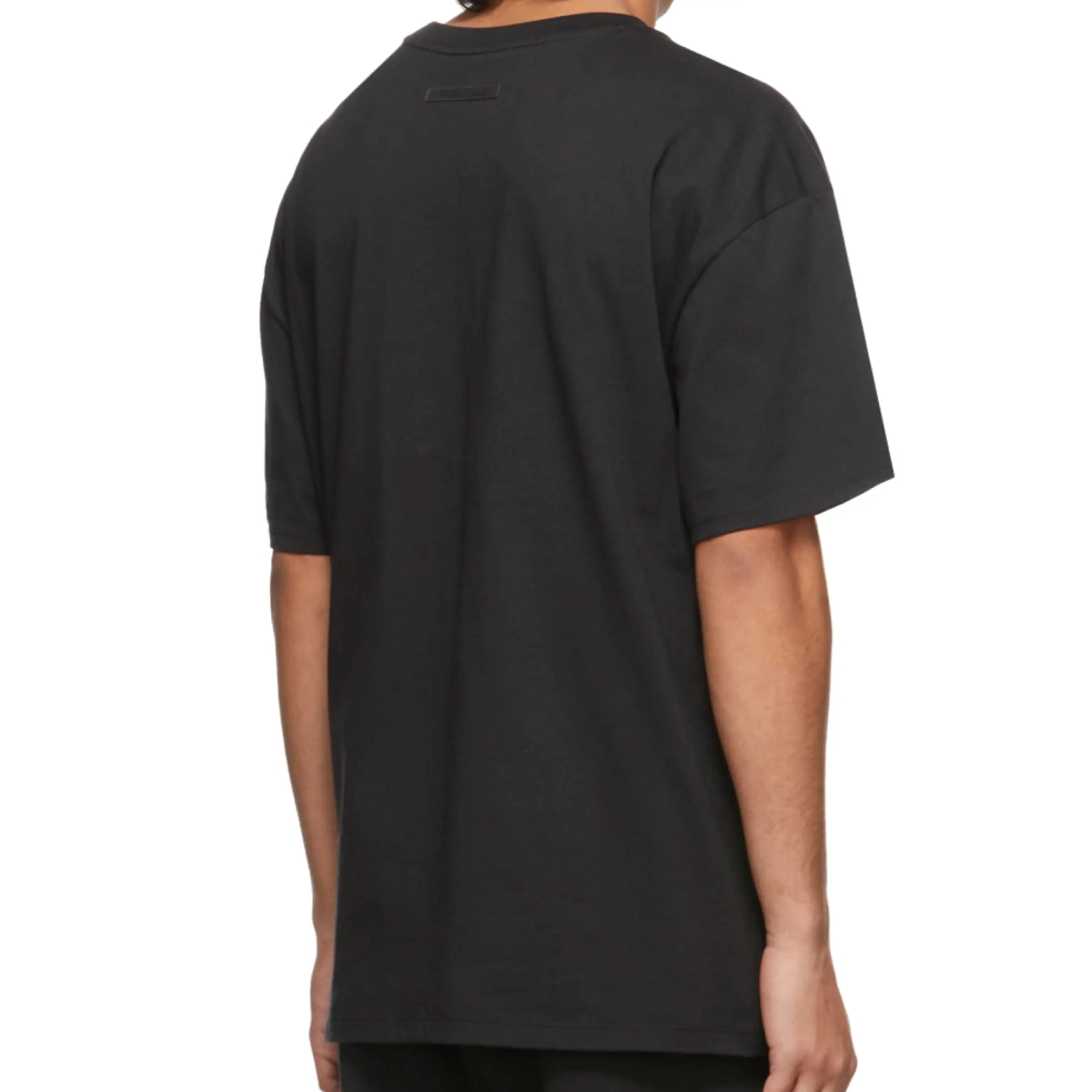 FEAR OF GOD Essentials Reflective Chest Logo Tee Black