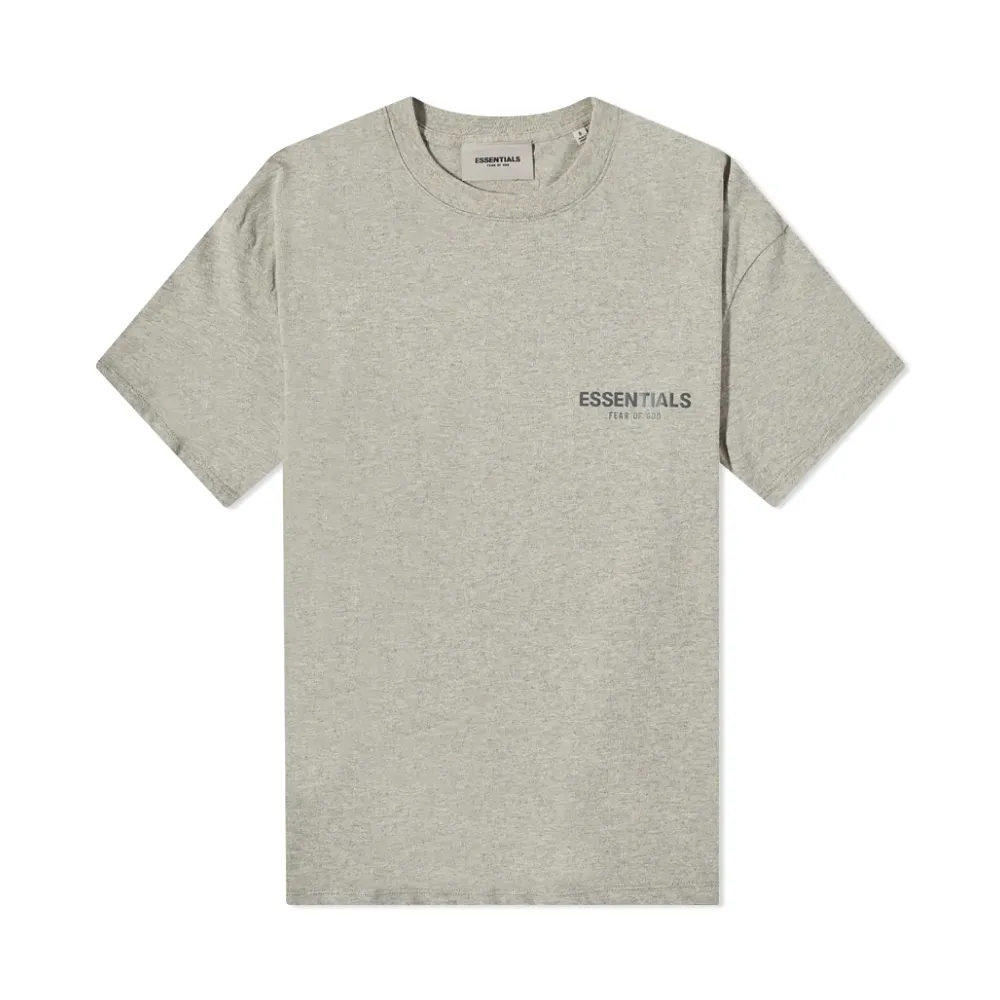 Fear of God ESSENTIALS Short Sleeve Tee 'Dark Heather Oatmeal'