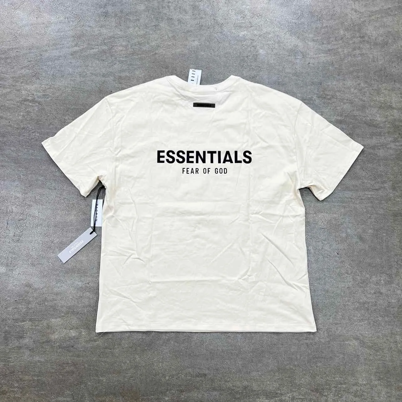 Fear of God T-Shirt ESSENTIALS Cream New Size XL