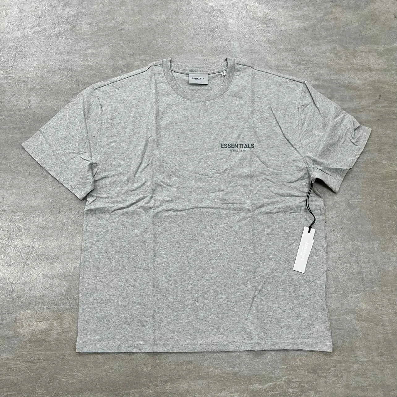 Fear of God T-Shirt ESSENTIALS Heather Oat New Size 2XL