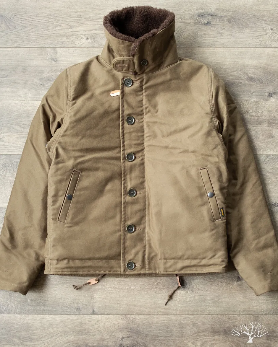 IHM-37-ODG - Oiled Whipcord N1 Deck Jacket - Olive