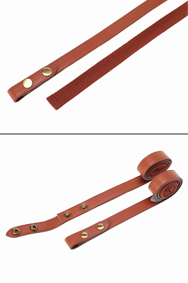 Interchangeable Chocolate PU Leather Strap