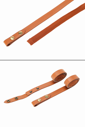 Interchangeable Tan PU Leather Strap