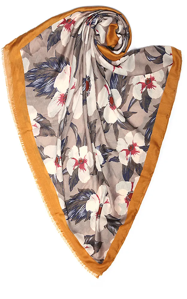 JC18153 Dogwood Festival  Printed Oblong Scarf