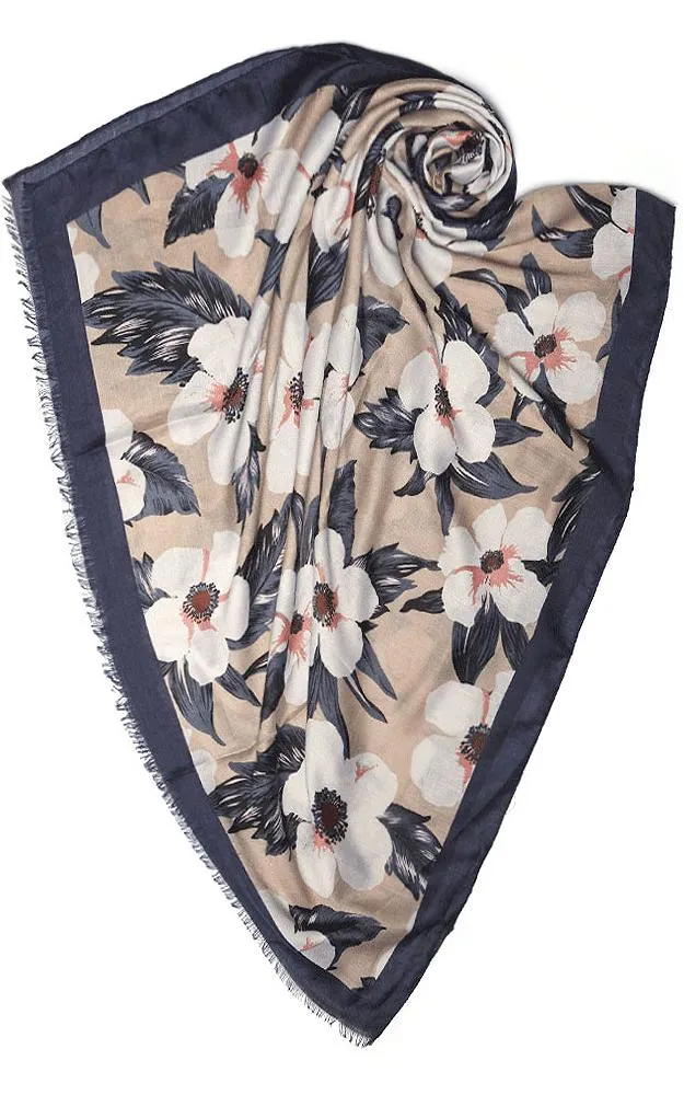 JC18153 Dogwood Festival  Printed Oblong Scarf