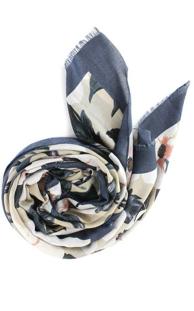 JC18153 Dogwood Festival  Printed Oblong Scarf