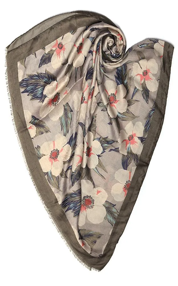 JC18153 Dogwood Festival  Printed Oblong Scarf