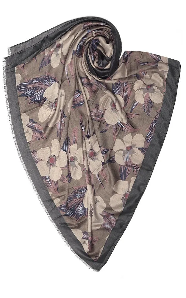 JC18153 Dogwood Festival  Printed Oblong Scarf